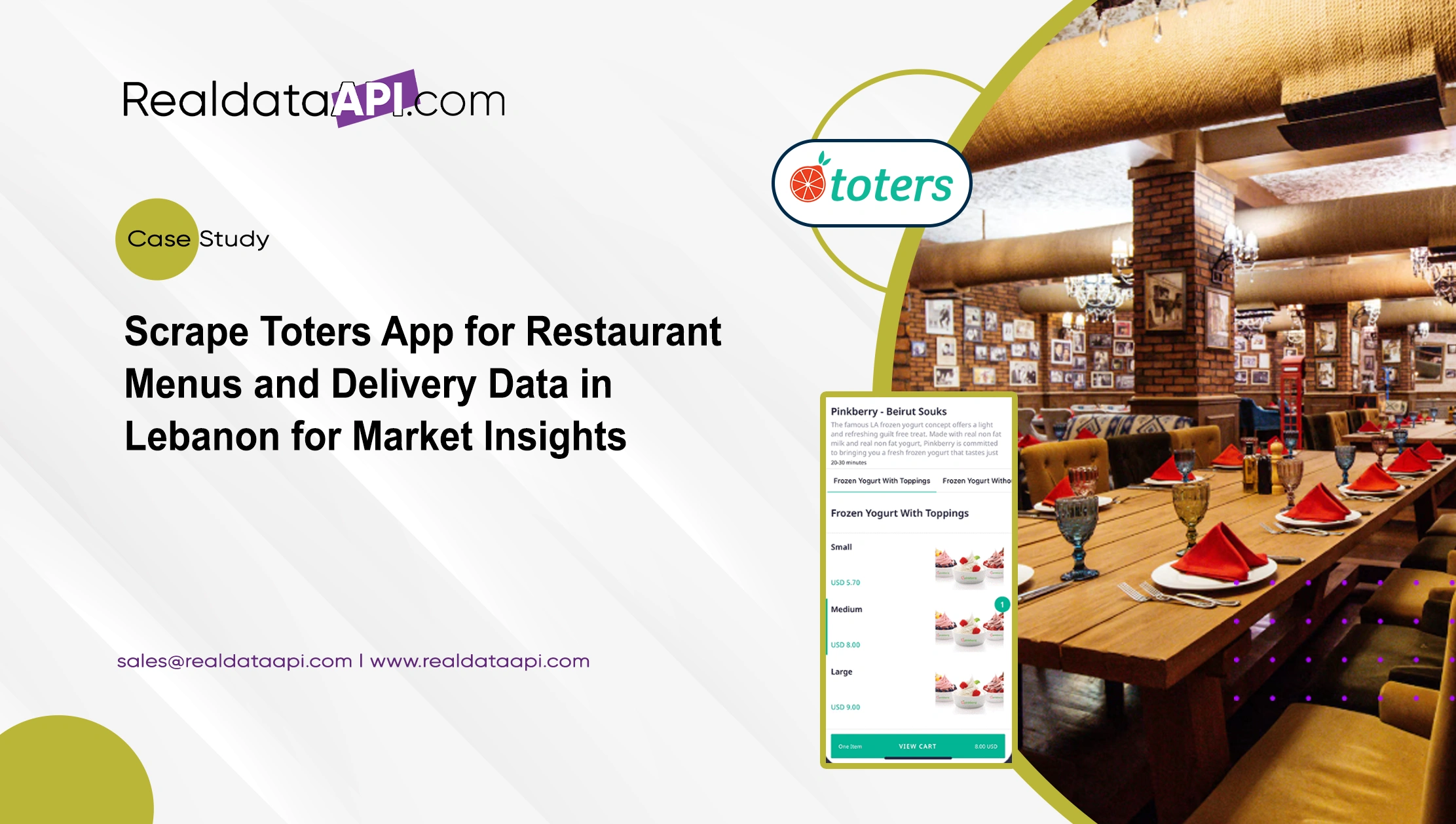 Scrape Toters App for Restaurant Menus and Delivery Data in Lebanon for Market Insights Scrape Toters App for Restaurant Menus and Delivery Data in Lebanon for Market Insights